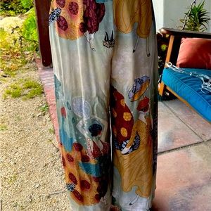 Exquisite all silk Citroen pants- very formal. Gorgeous hand painted.